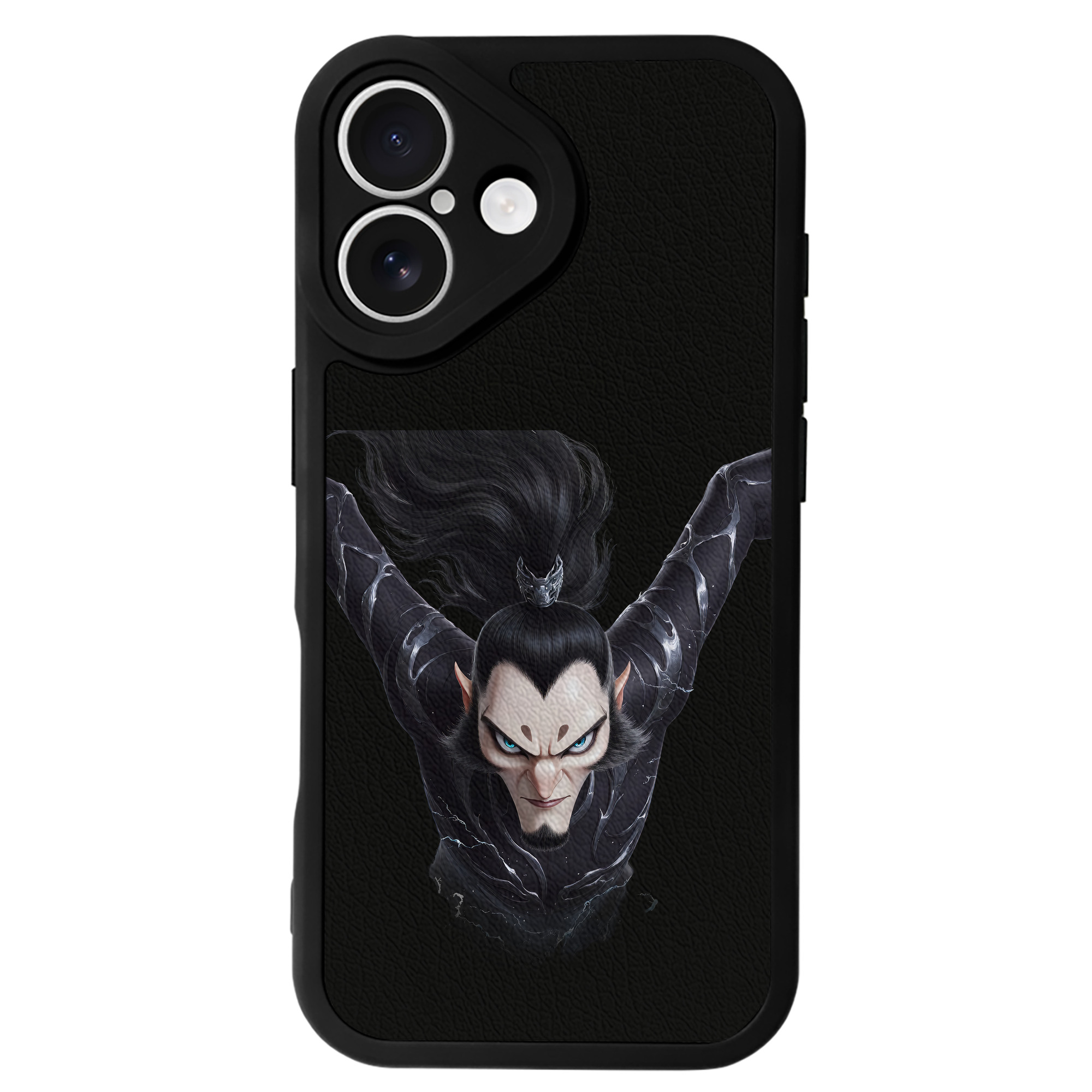 （画像用） Ne Zha 2 ナタ 魔童の大暴れ 【iPhone 16シリーズ対応】シリコンスマホケース（レザー調） 材質：シリコン